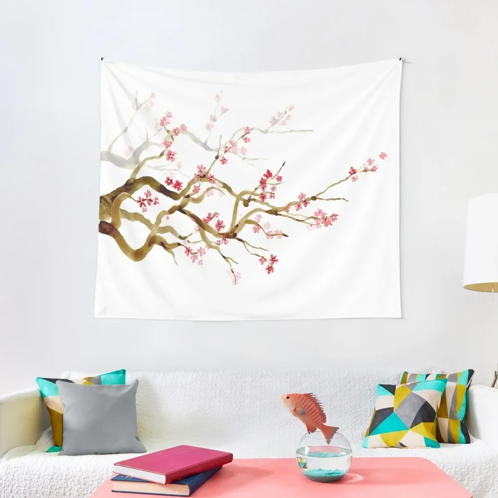

Painted Japanese Cherry Blossom Tapestry Wallpaper Bedroom Home Decorations Room Decor For Girls Tapestry