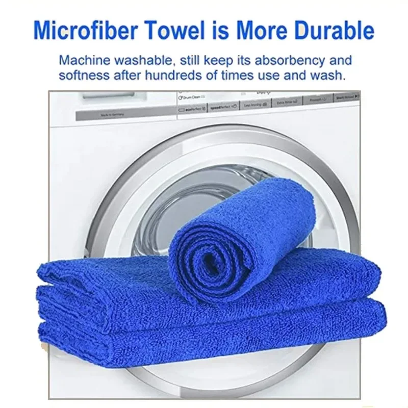 1/3/5/20pcs Car Cleaning Towel Microfiber Cleaning Cloths 30x30cm Auto Washing Glass Tools Soft Small Towel Car Wash Supplies