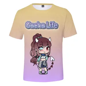 Camiseta masculina da série Gacha Life, Karin, a estranha gótica, menina  com olho remendo, roupas de anime, camisetas esportivas, nova - AliExpress