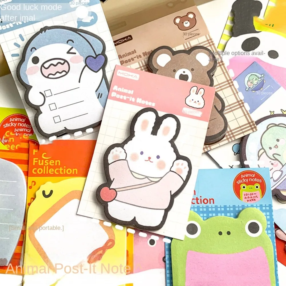 

Kawaii Animal Sticky Notes Cartoon Bear Sticky Notes Animal Sticky Notes Note Paper Writing Tool School Office Children Gifts
