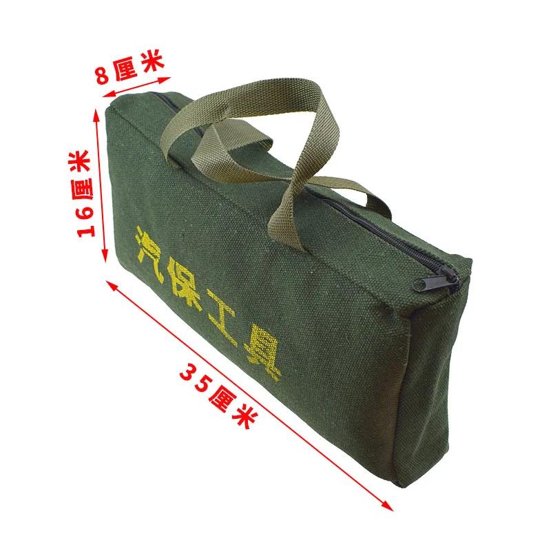 1pcs! Durable Thicker Canvas Tool Pouch for Electrical Tool Storage Organizer Portable Instrument Case Tote Bag 6