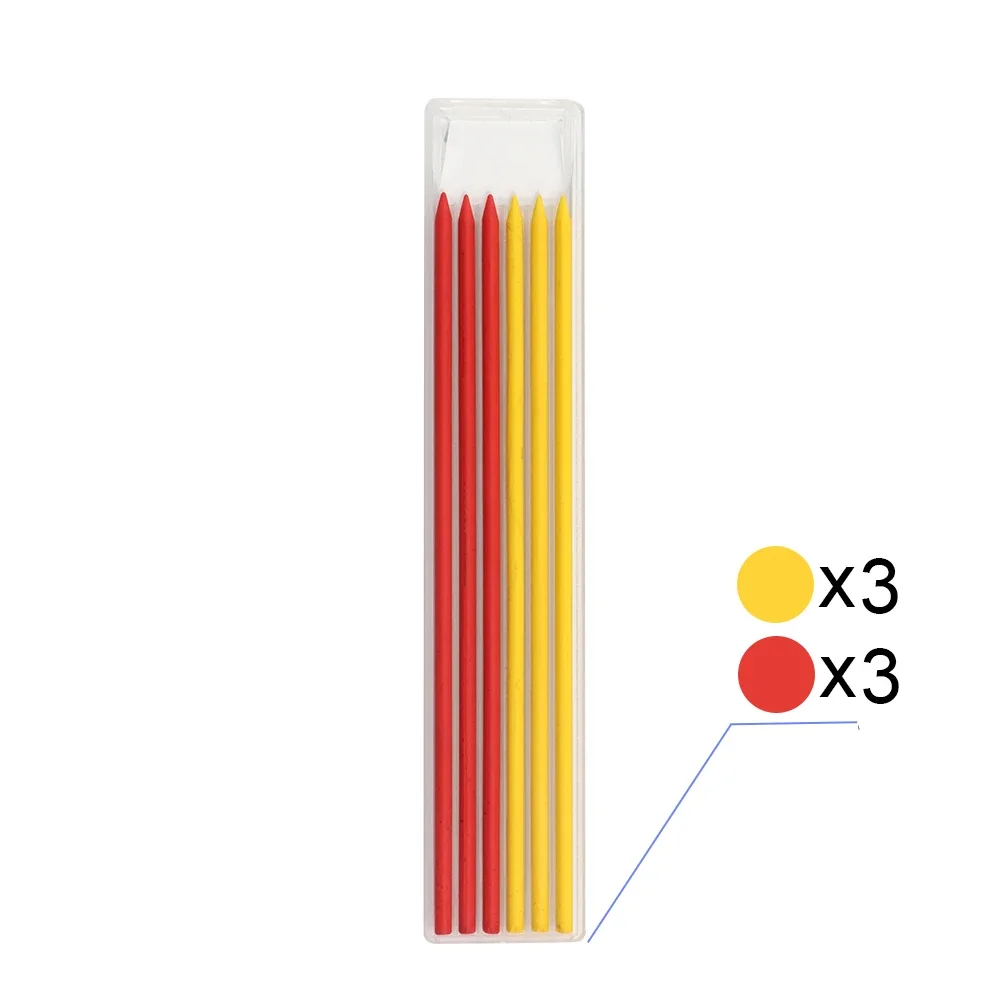 Solid Carpenter Mechanical Pencil with Built-in Sharpener for Woodworking and Construction