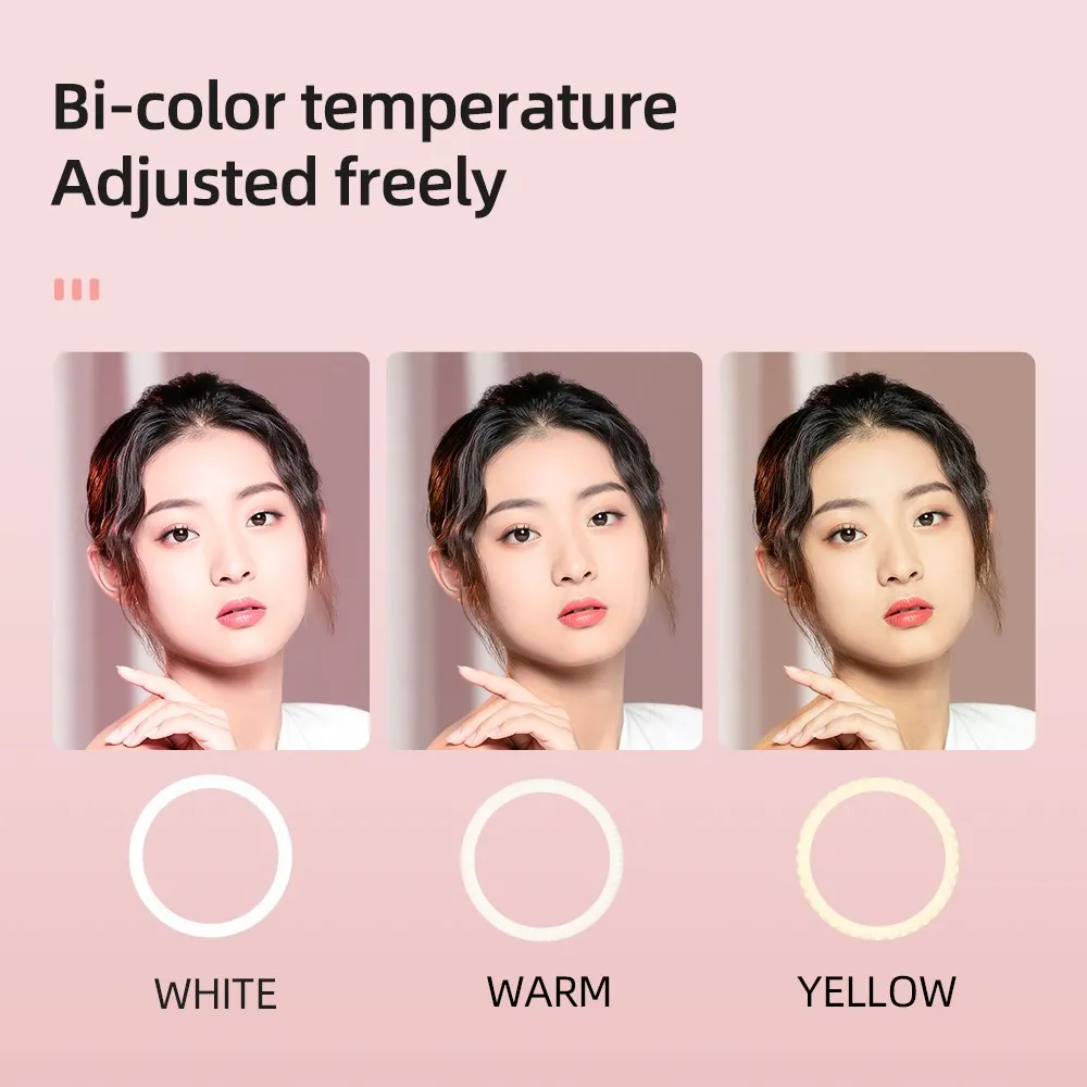 AMBITFUL 18" 21" 50W LED Ring Light Annular Lamp Bi-color 3000K-6000K + Remote Control for Video YouTube Ringlight Makeup Light - Image 6