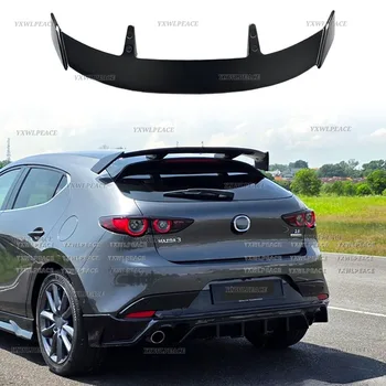 Per Mazda 3 Axela Hatchback 2020-2025, Spoiler Posteriore in ABS Effetto Carbonio, Alettone per Cofano Bagagliaio, Decorazione Auto