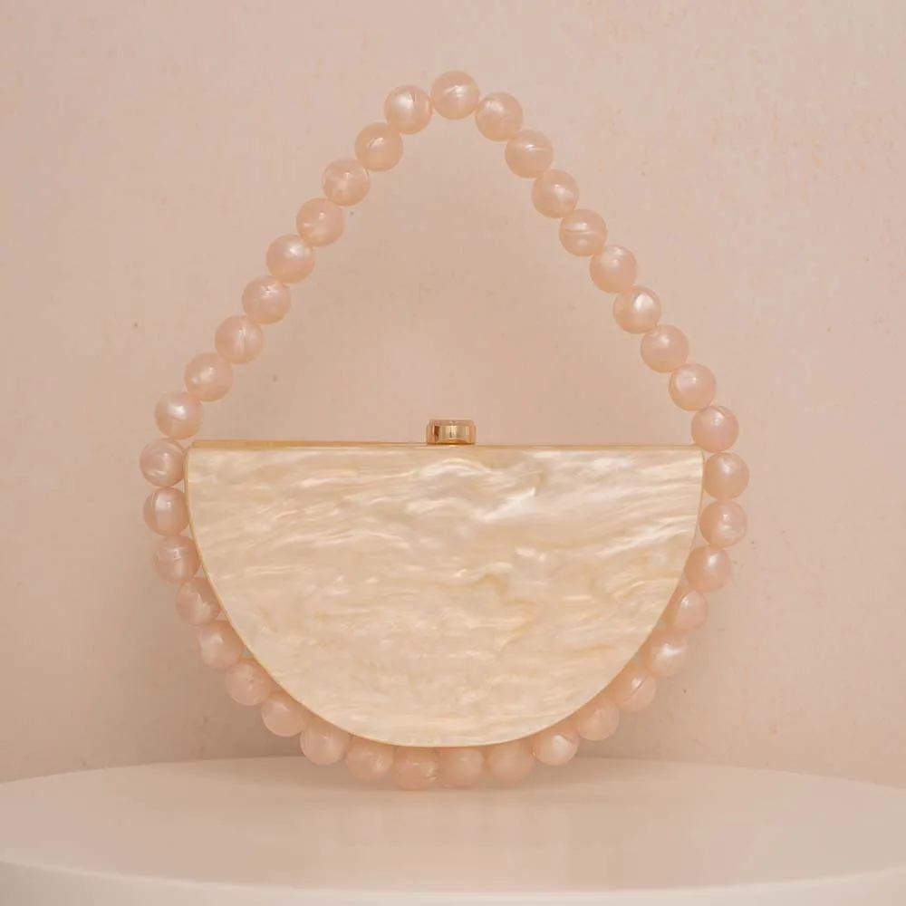 2025 High Quality Handbags For Women Boutique Designer Luxury Acrylic Goose Egg Shell Clutch Evening Bag Wedding Party Purse