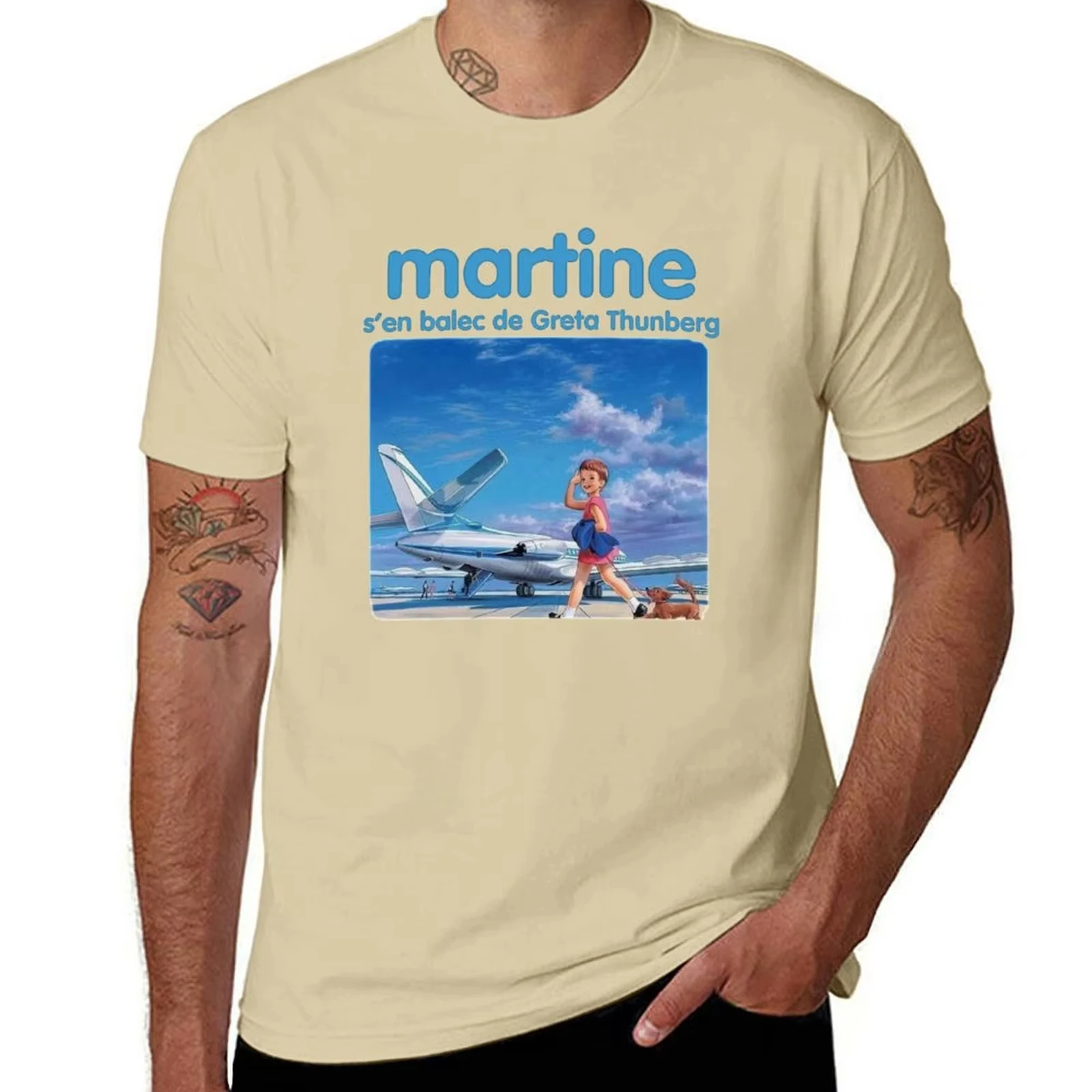 2026 Martine Gets Rid of Greta Thunberg 티셔츠 빠른 건조 애니메이션 블라우스 남성용 티셔츠 그래픽 Ins Y2k