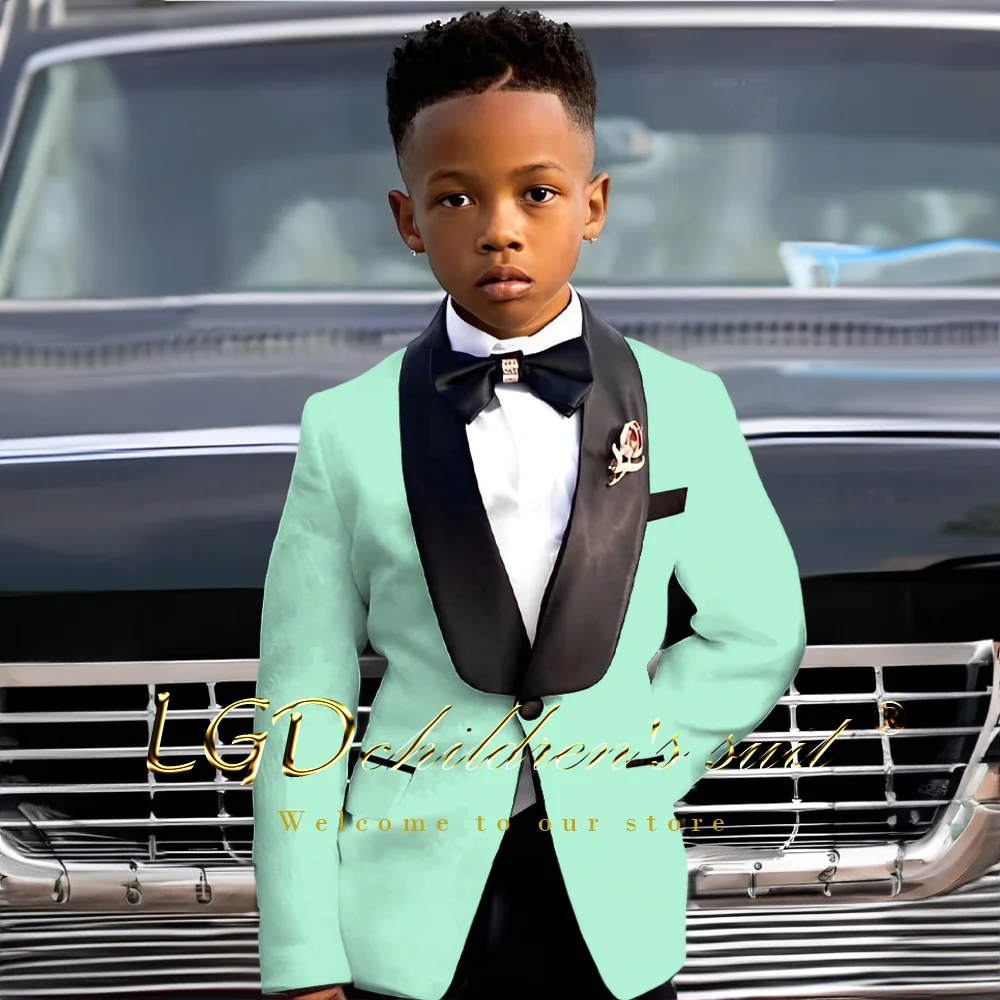 Boy Shawl Collar 2-piece Wedding Suit suitable for 2 to 16 years old