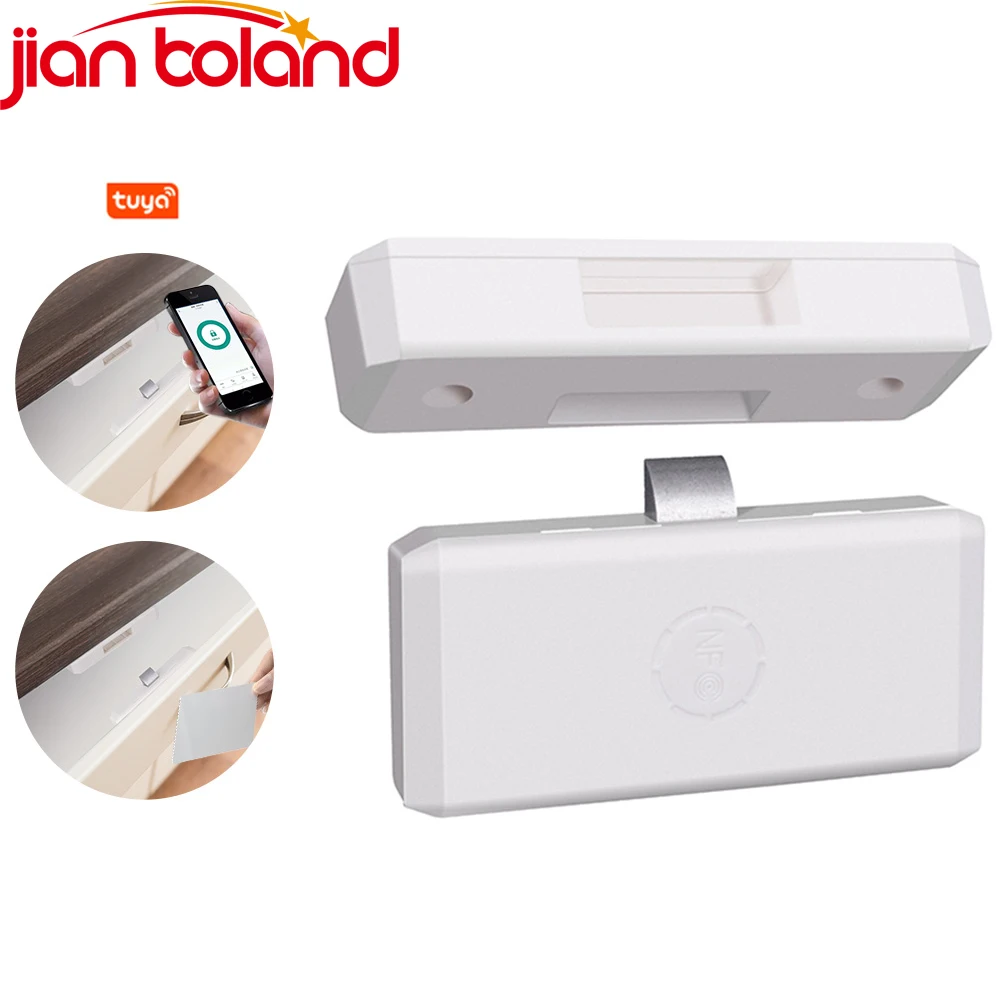 Tuya APP/EM Card Unlock Smart Drawer Lock No Hole File Cabinet Furniture Electronic Keyless Invisible NFC Sensor Locks Switch new biometric fingerprint lock security smart door lock password electronic locks key ic card unlock app camera electronic lock