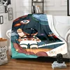 Explore the Universe Planet Soft Plush Blanket Flannel Cover Blanket Suitable for Living Room, Bedroom, Sofa, Picnic Cover 3