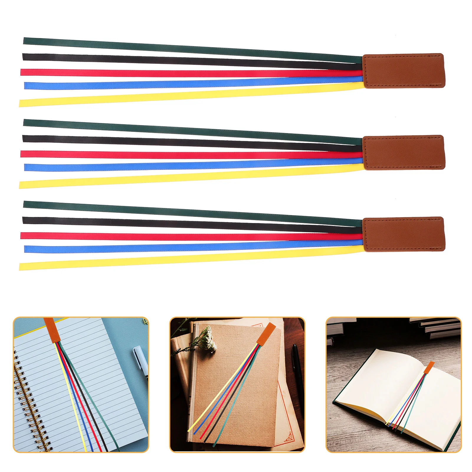 

3 Pcs Key Fob Bible Ribbon Bookmark Colorful Page Marks Fashion Markers Creative Student