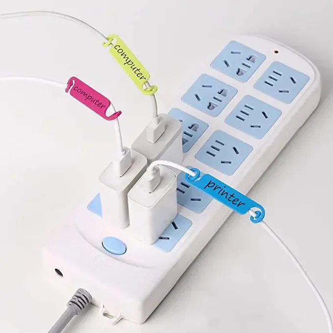 Cable Ties Wire Organizer and Cables Multicolor Labels Attaches Color Markers Storage Tie Organiser Plastic Wiring Accessories