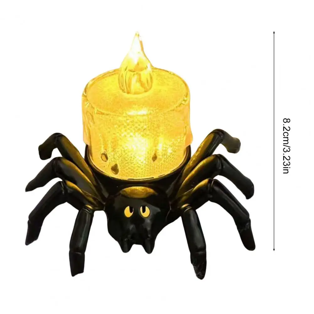 Halloween Candle Light Battery Operated Flameless LED Spider Tealights Electric Flickering Fake Candle Halloween Party Decor - Image 6