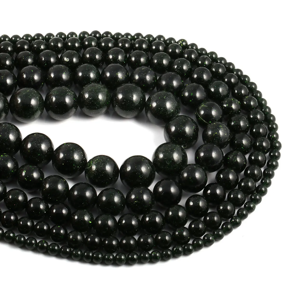 

Green Sandstone Loose Beads 4/6/8/10/12mm Natural Stone Spacer Beads for Jewelry Making Supplies DIY Necklace Bracelet Accessory