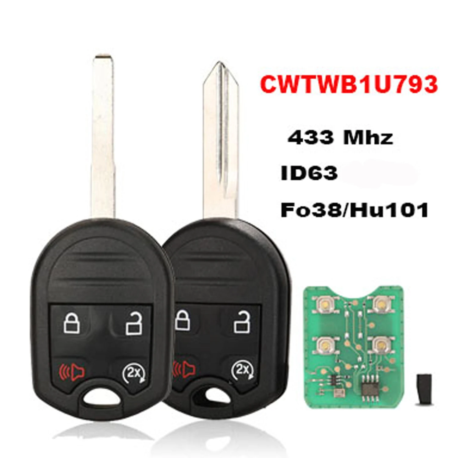Remote Key ID63 315MHz 4 Buttons For Ford EDGE ESCAPE EXPEDITION EXPLORER FLEX FUSION MUSTAN TAURUS