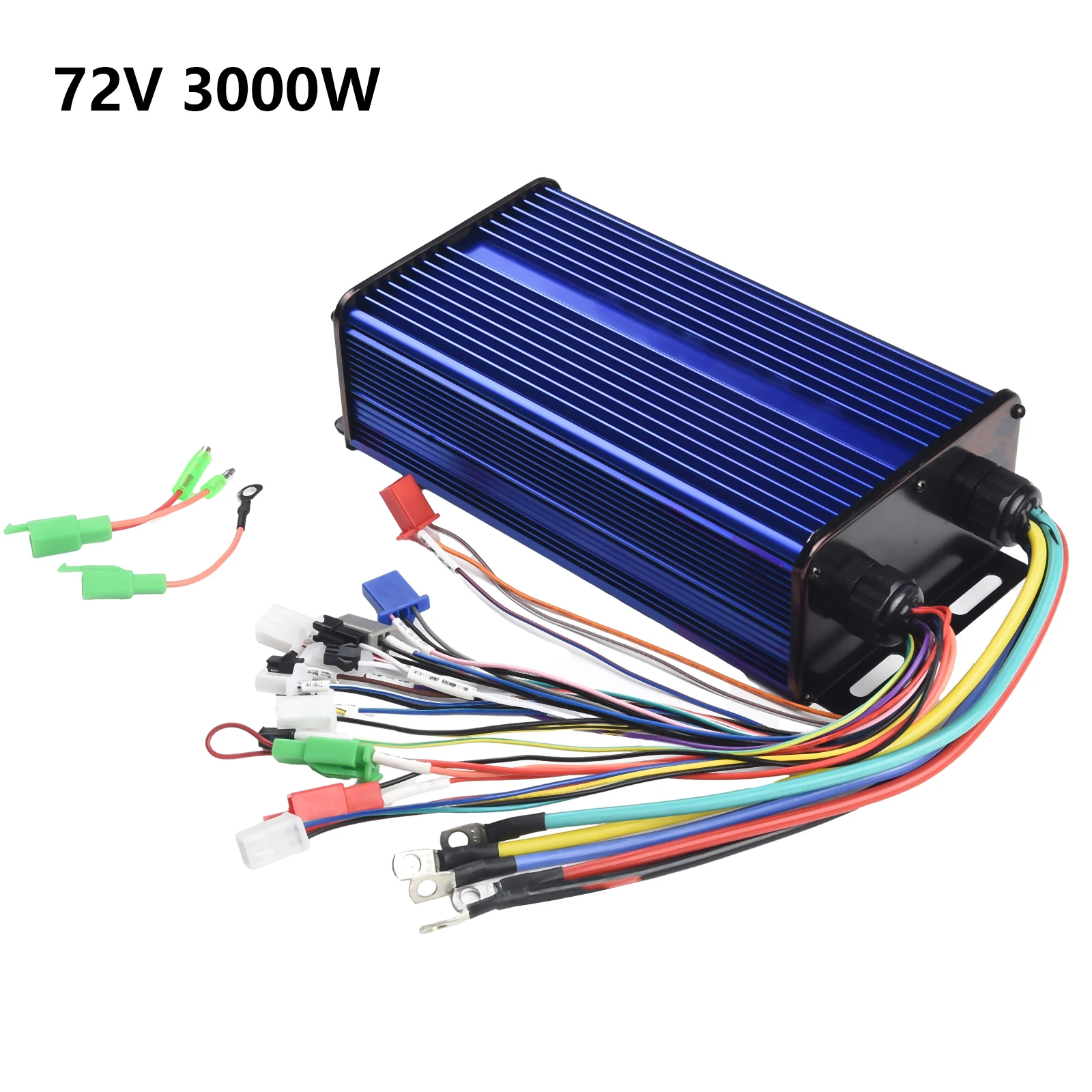 

Electric Bicycle Scooter Brushless Motor Speed Controller 48V/60V/64V/72V 3000W 80A Metal Dual Mode Square Wave E-Bike Parts
