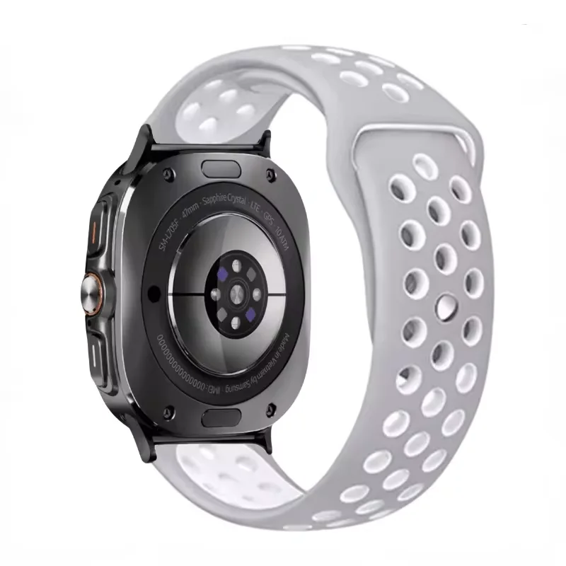 Two-Tone Silicone Breathable Sports Wristband Bracelet