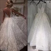 2025 Shiny A Line Women's Wedding Dresses Charming Spaghetti Straps Bride Gowns Backless Sleeveless Customized Vestido De Novia 2