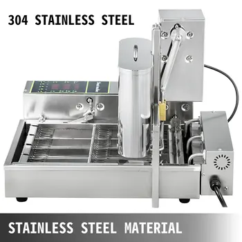 VEVOR 4Rows Electric Donut Waffle Maker Fully Automatic Crepe Sandwich Fryer Machine Kitchen Cooking Appliance Commercial 3