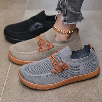 أحذية رياضية نسائية بسيطة واسعة القدم، أحذية رياضية شبكية بسيطة ومريحة بدون قطرة، أحذية رياضية عصرية جديدة قابلة للتنفس للنساء 3