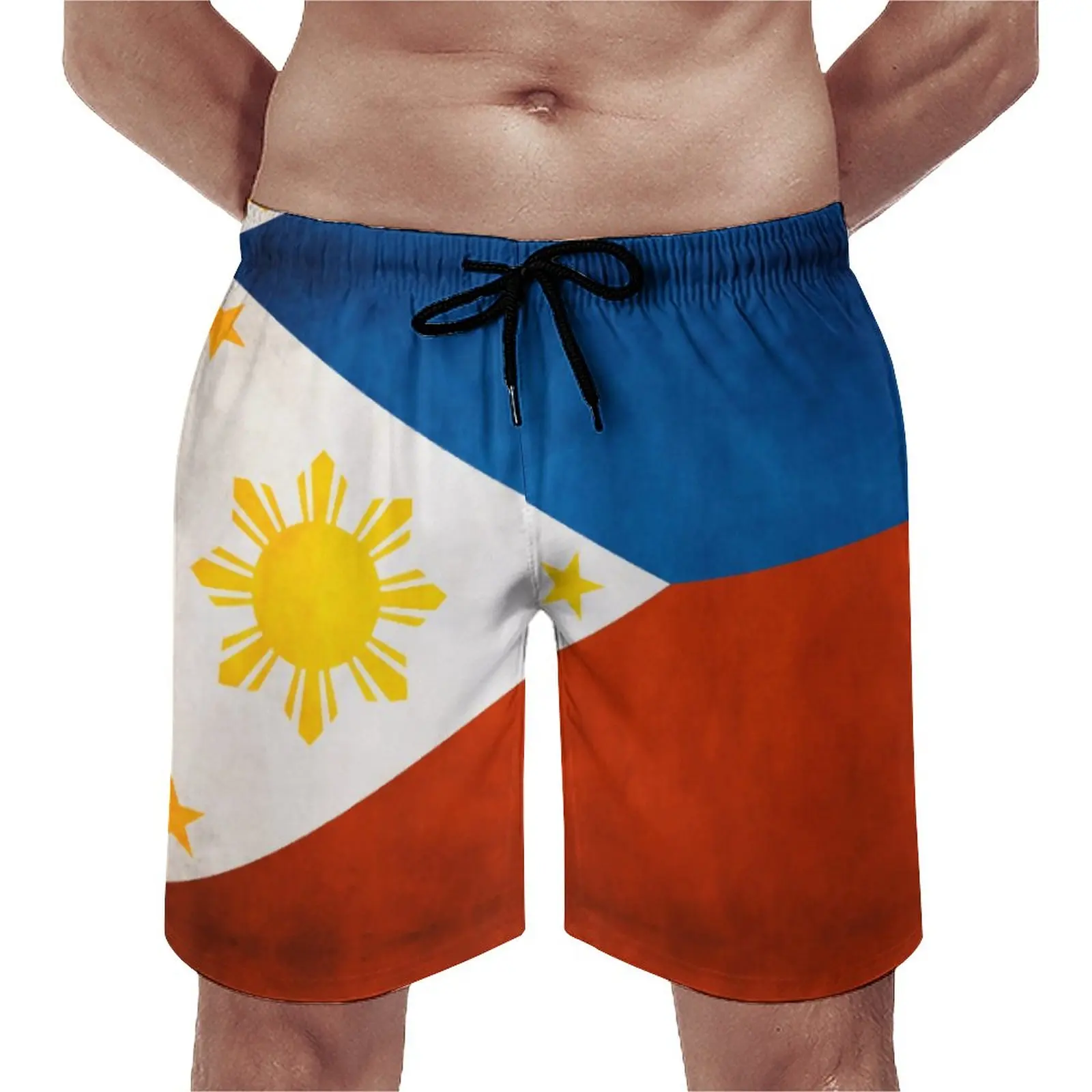 

Beach Shorts Philippines Philippines Flag National Flag of Philippines Filipino Flag Causal Breathable Quick Dry High-Quality