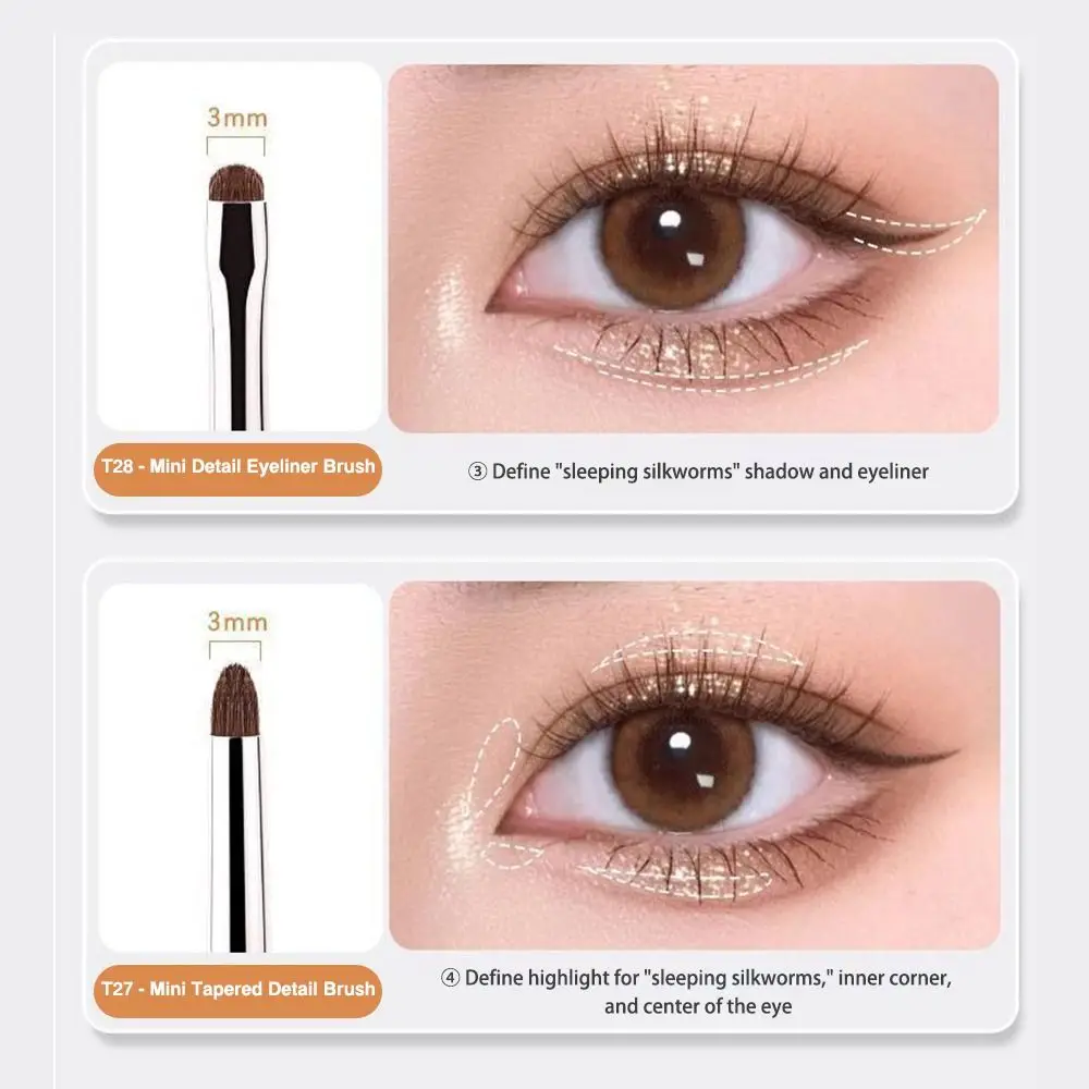 Fine Soft Hairs Eye Makeup Brush Plastic Handle Professional Eye Detail Brush Makeup Brushes & Tools for Women