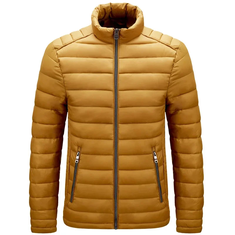 

Autumn Winter New Men's Parkas Fashion Warm Stand Collar Jackets Coat Men Casual Windproof Parka Slim Outwear Man 6XL
