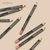 6cps/Set Rozza Velvet Matte Lip Liner,Long-Lasting Waterproof Finish,Non-Fading,Brown,Pink,Purple Shades,Perfect for All Skins 6