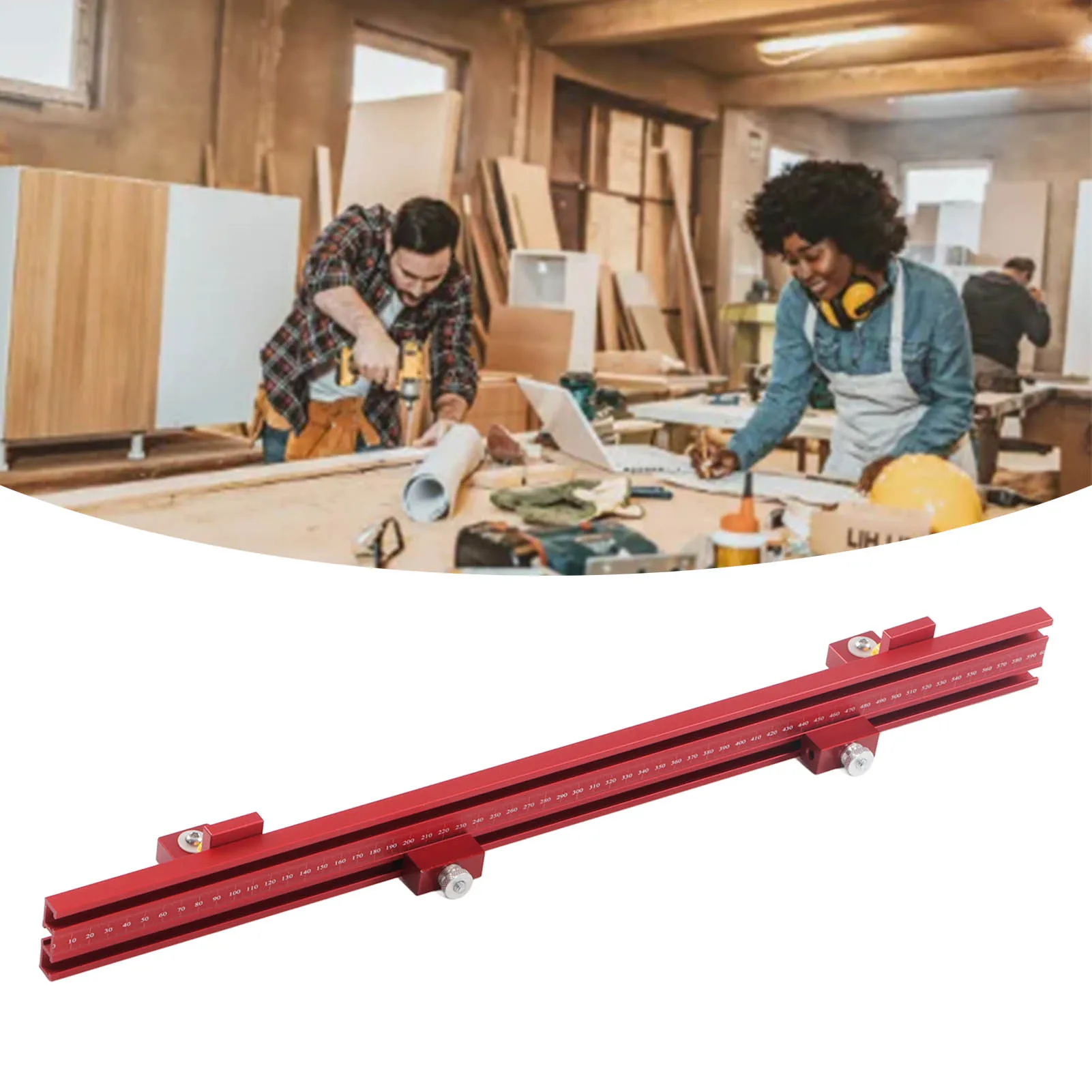 

Miter Gauge Fence High Accuracy Aluminum Alloy Table Saw Miter Gauge Fence Accessory Woodworking Carpenter Tools