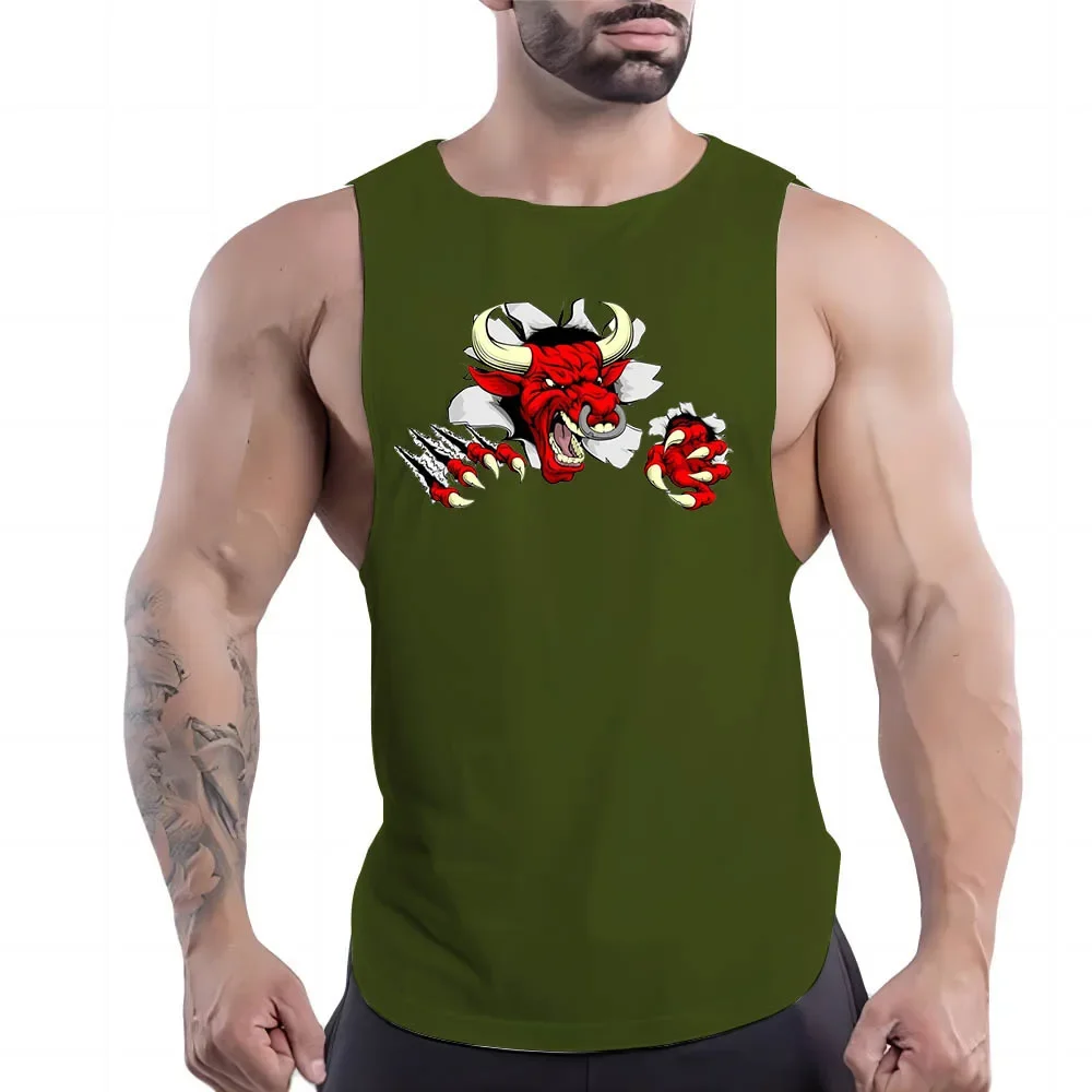 thumbnail image 1 of Camiseta sin mangas de secado rápido para baloncesto, moda para exteriores, ocio, transpirable, para las cuatro estaciones, Y2k, ropa deportiva para gimnasio Fnaf, camiseta sin mangas para hombre, 1 of 5