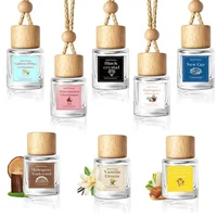 2 Pack Car Air Freshener Diffuser 2 Pack Hanging Air Freshener Diffuser - Vanilla Cream Fragrance Oil Air D iffuser for Car 1
