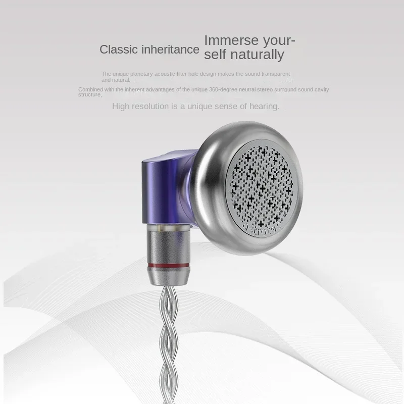 Astrotec Lyra Clover/Limited Flagship Flat Headset Hifi Wired Earphone Flat Head Plug Earburd Metal Music Headphones 4