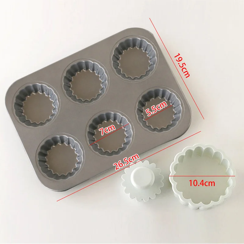 Carbon Steel Flower Lace Bakeware Mold Mini Cupcake Biscuit Mold Cookie Fruit Egg Tart DIY Mould Kitchen Pastry Baking Tool image_3
