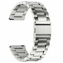 Sleek Stainless Steel Quick Release Watch Strap - Available in Multiple Sizes - 20mm (Silver)