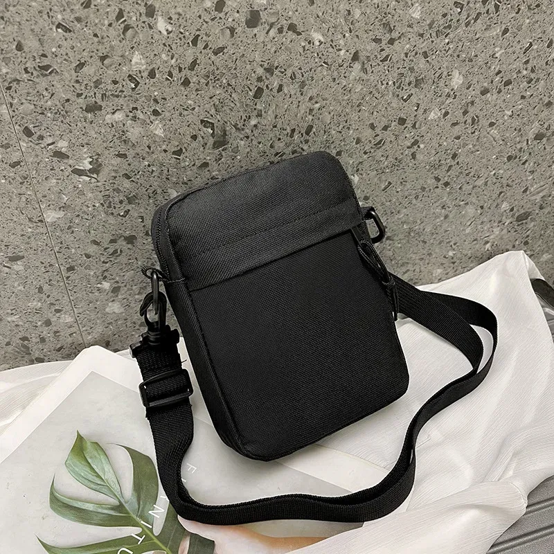 New Oxford Cloth Casual Unisex Solid Color Coin Phone Bag Versatile Single Shoulder Slant Cross Small Backpack