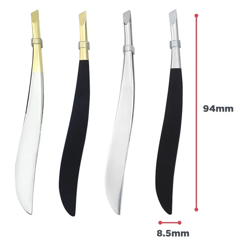 Eye Clip Brow Eyebrow Tweezers 1Pc Professional Stainless Steel Hair Removal Gold Women Beauty Makeup Tools