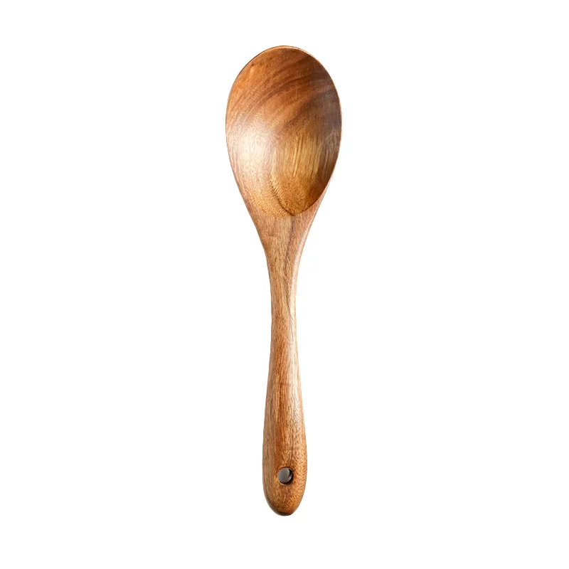 Japanese-style Wooden Cooking Spoon and Fork Set Log Wooden Spoon Fork Salad Pasta Cooking Utensils Suit
