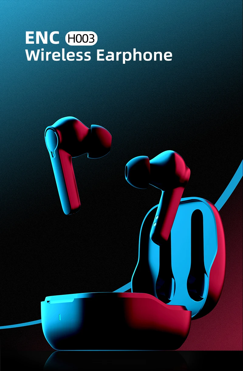 Sports Sleeping Earbuds Set Noise Cancellation Earbuds Enc Noise