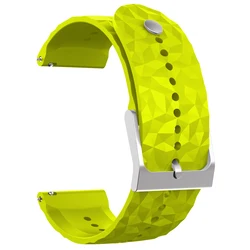 Breathable Soft Silicone Smartwatch Replacement Strap - 24mm - 1 PCS 24mm (Grass green)