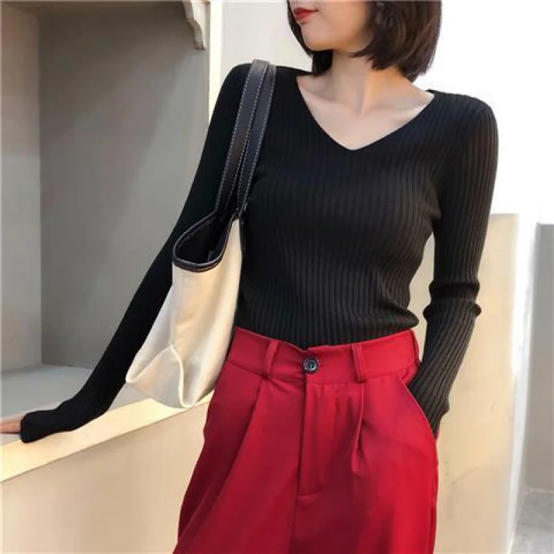 Women Casual Long Sleeve Knitted Sweater