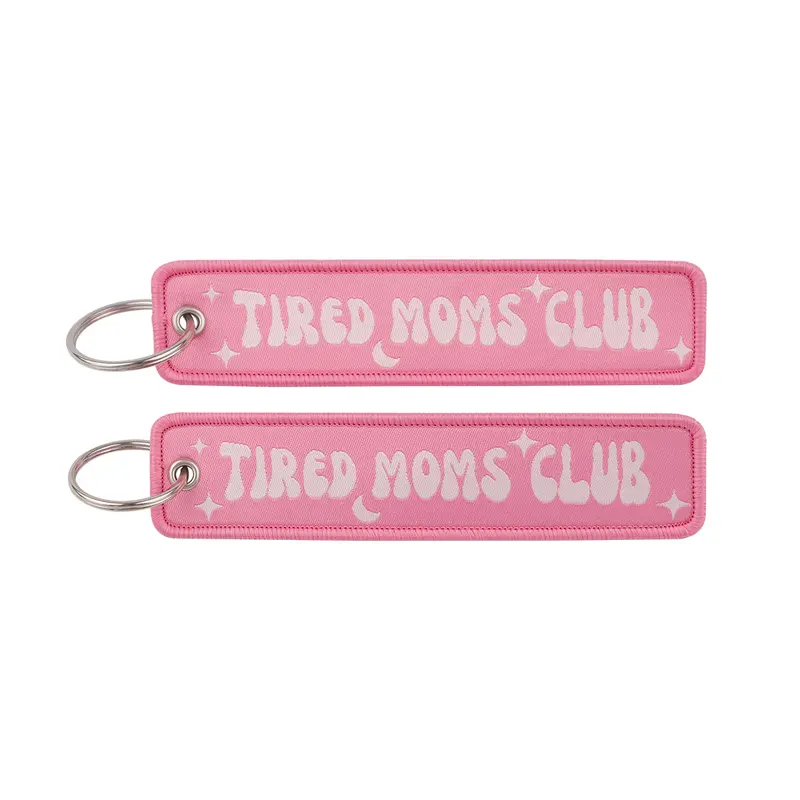 1pcs Computer Pop-up Window Quotes Embroidered Keys Tag Keychains For Motorcycles Backpack Fashion Key Ring Accessories Gifts - Image 100