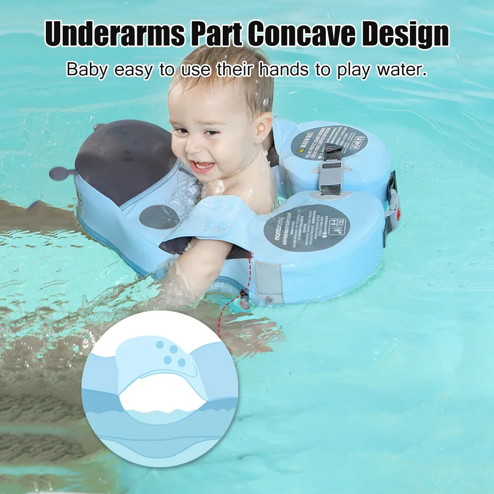 Swimming Float swimming pool float swimming float seat Mambobaby Non-inflatable Swimming Float Soft Waterproof Skin-friendly Swim Trainer Float Baby Swim for 8-48 Months Baby