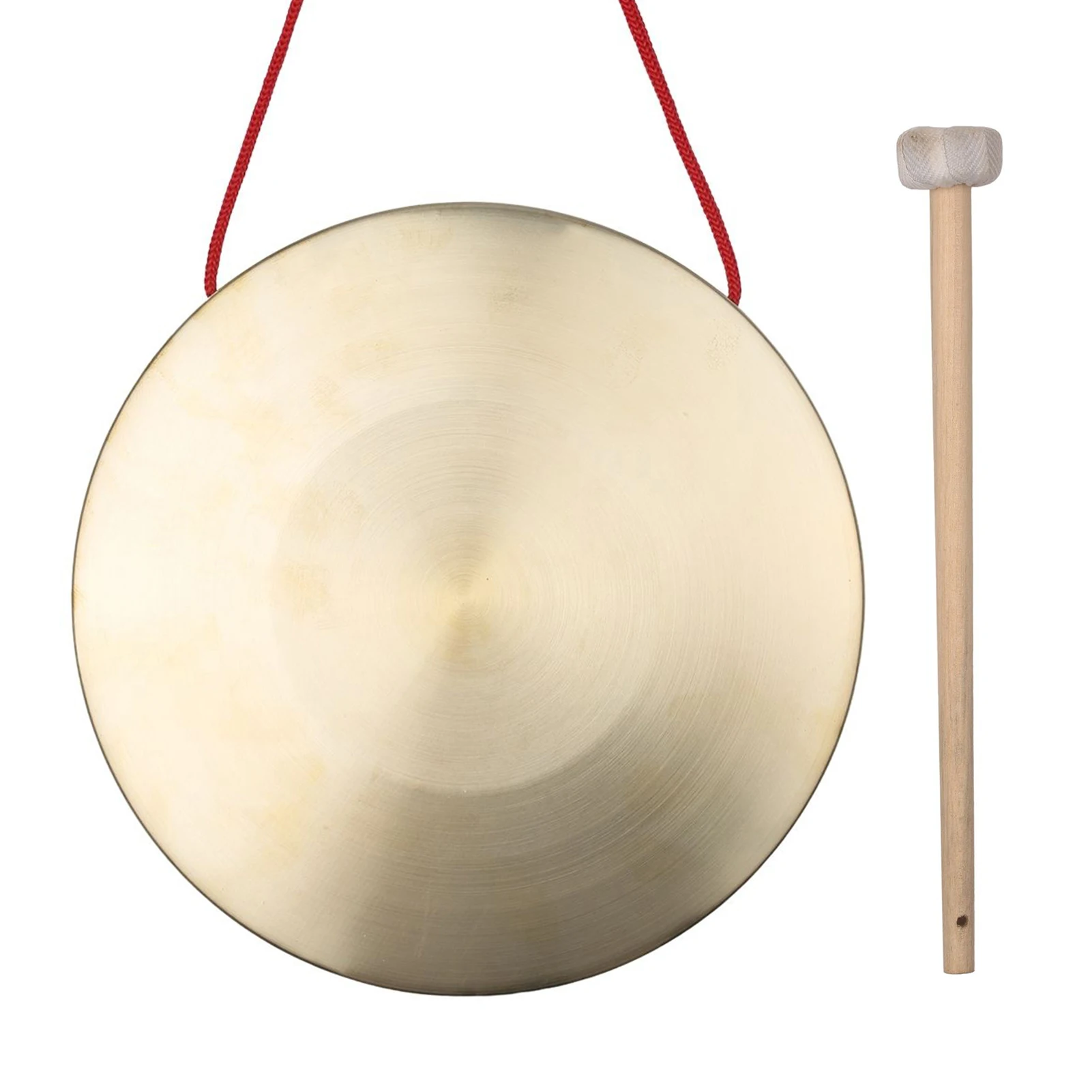 22cm Hand Gong Cymbals Brass Copper Chapel Opera Percussion Instruments with Round Play Hammer