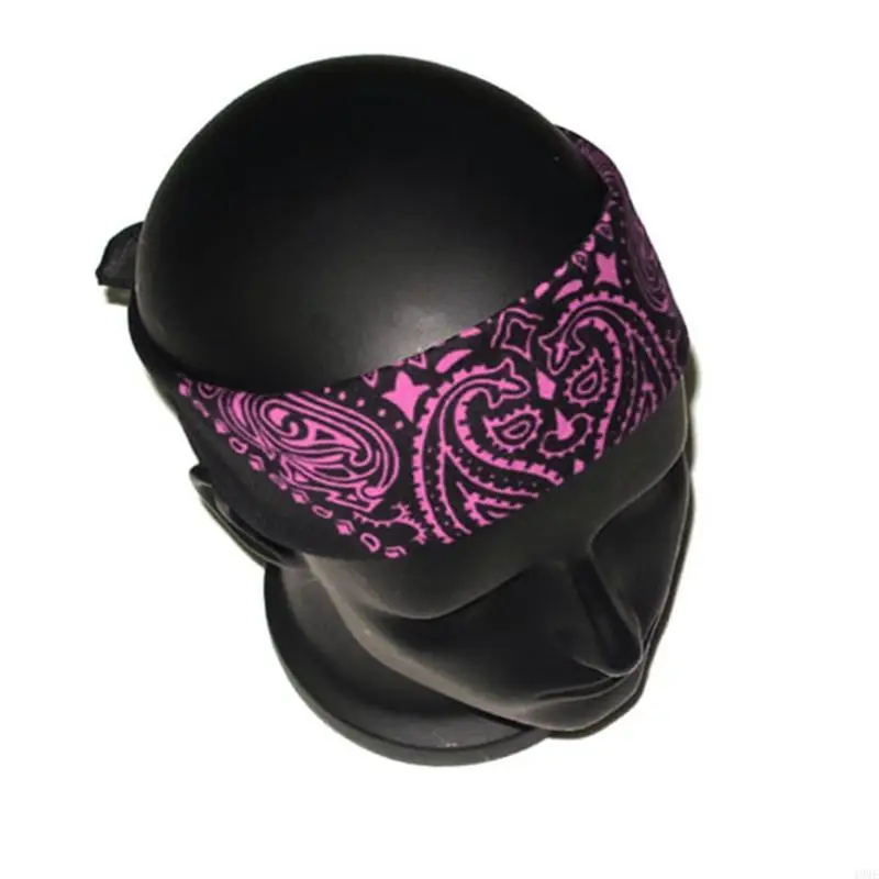 49ME Double Paisley Bandanas Novelty Motorcycle Face Mask Square Scarf Headwear Handkerchief Cowboy Wraps for Men Women 5