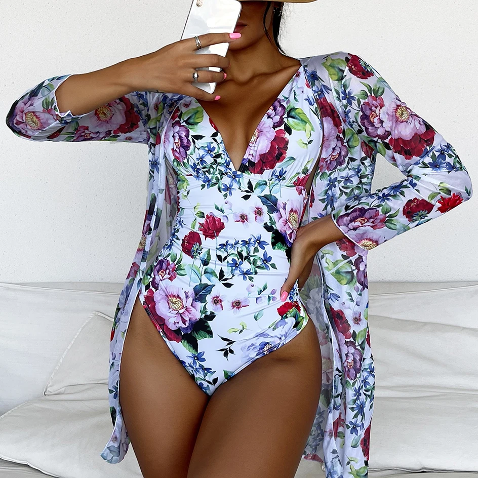 

Sexy Swimwear Women`s Deep V One Piece Swimsuit 2022 New Female Bathing Suit Woman Bodysuit Swimming for Beach Wear Monokini