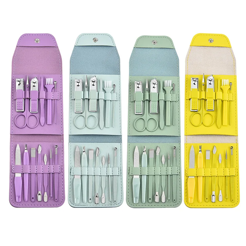 Набор для маникюра и педикюра набор из 13 предметов кусачки ногтей ножницы