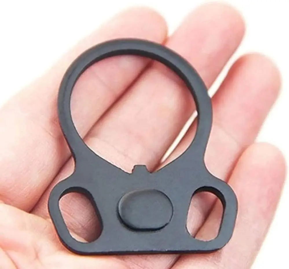 New Rifle End Plate Sling Adapter Dual Loop One Single Point Sling Mount For Airsoft AR-15 M4 AK47 AR10 Hunting Gun Accessories