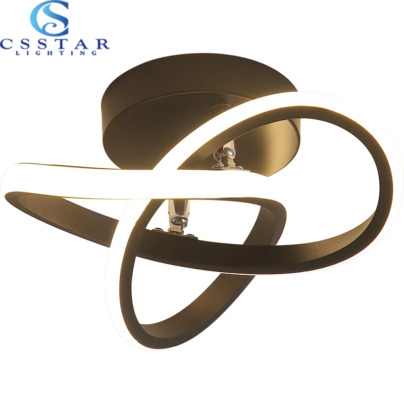 Black and White Corridor Balcony Indoor Ceiling Light LED Ceiling Lamp Living Room Bedroom 110-220V Led Lights for Room