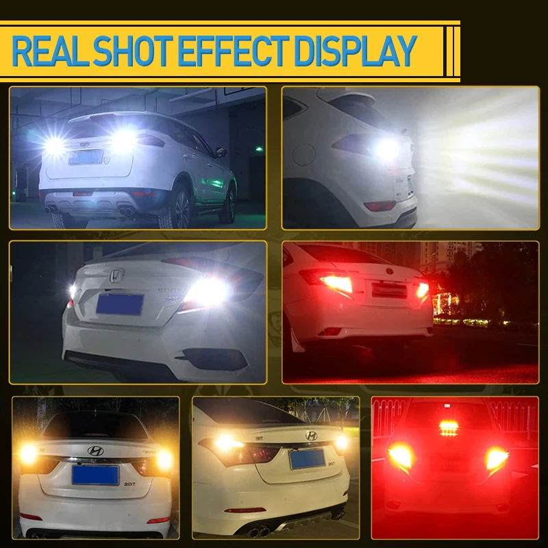 LED Car Lights 10pcs T15 Super Bright Reverse Light-45 SMD 4014 CanBus Compatible 12V Multi-Color