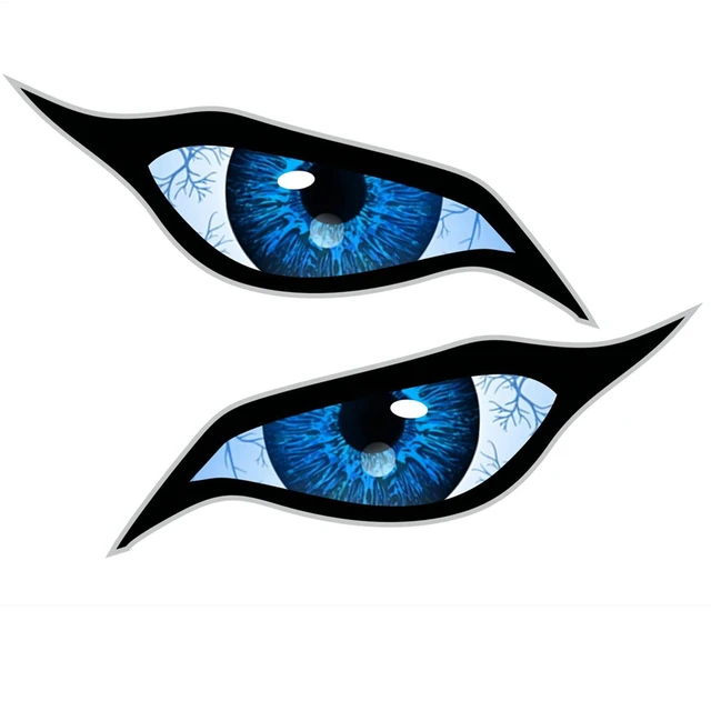 Volkrays 3d Car Sticker A Pair Of Animal Eyes Vinyl Motorcecly Auto  Rearview Decals Accessories For Window Door Laptop,15cm*15cm - Car Stickers  - AliExpress