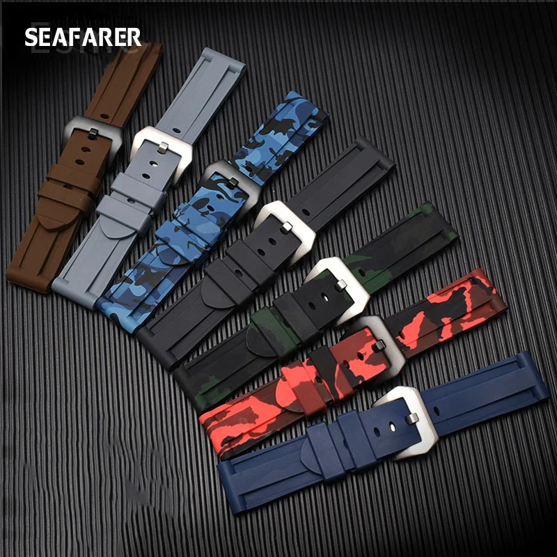 Cinturino In Silicone Impermeabile Maschio Per Panerai Huawei Watch Gt Accessori Per Cinturini In Gomma 22 24 Cinturini Da 26Mm